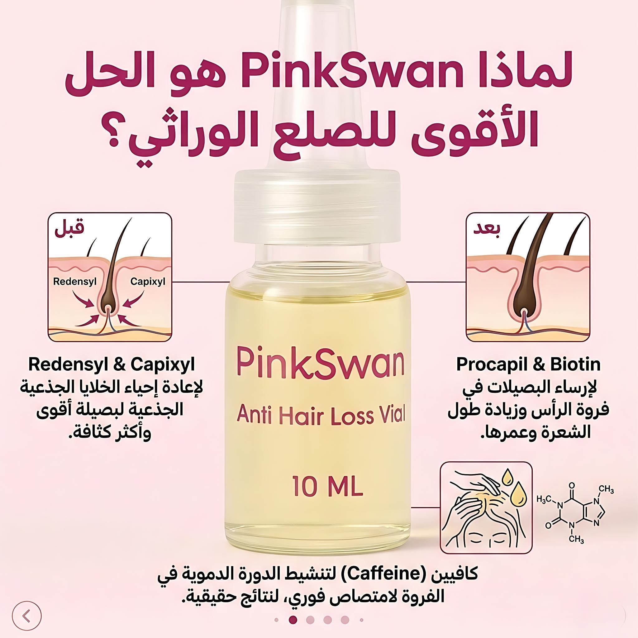 PINKSWAN ANTI-HAIR LOSS AMPOULES  5 Ampoules × 10 mL / pack