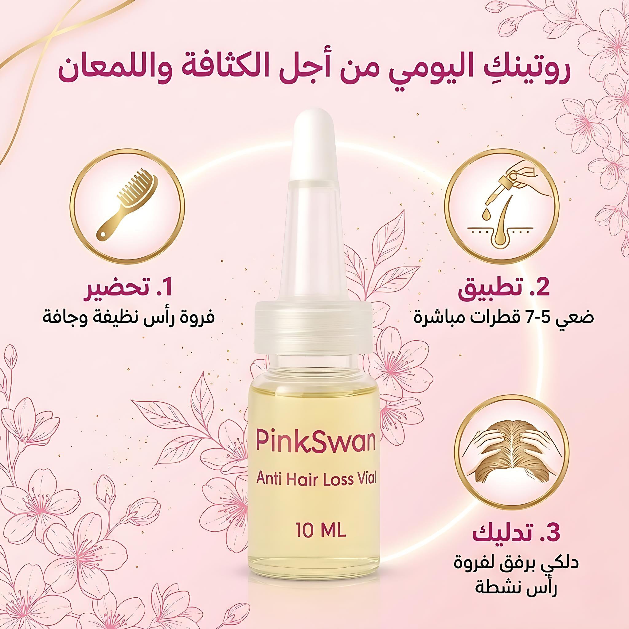 PINKSWAN ANTI-HAIR LOSS AMPOULES  5 Ampoules × 10 mL / pack