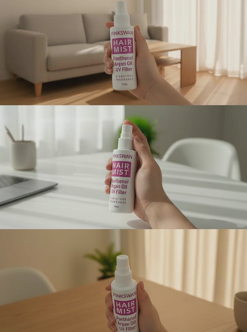 PINKSWAN HAIR MIST A LUXURIOUS SCENT  UV FILTER